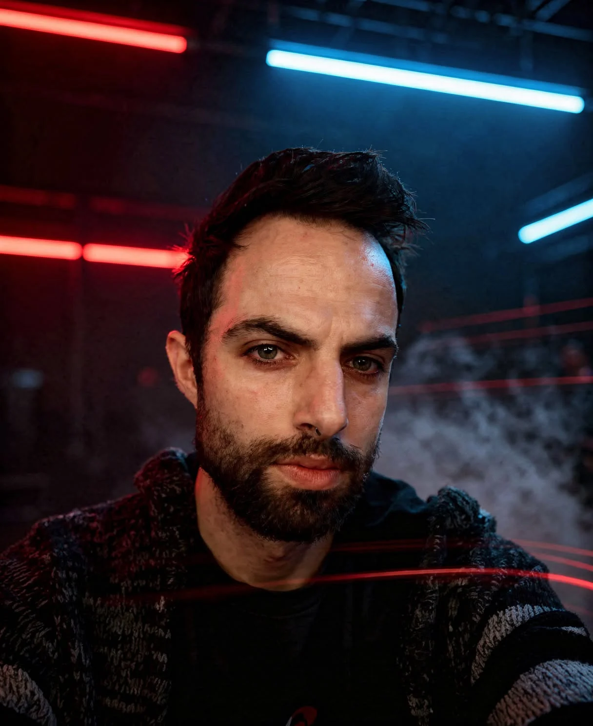 Neon Obsidian — approved portrait