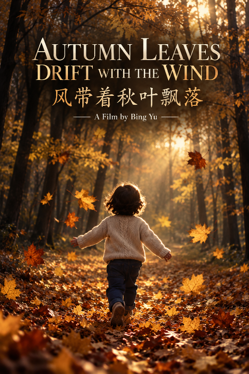 Autumn Leaves Drift with the Wind — affiche